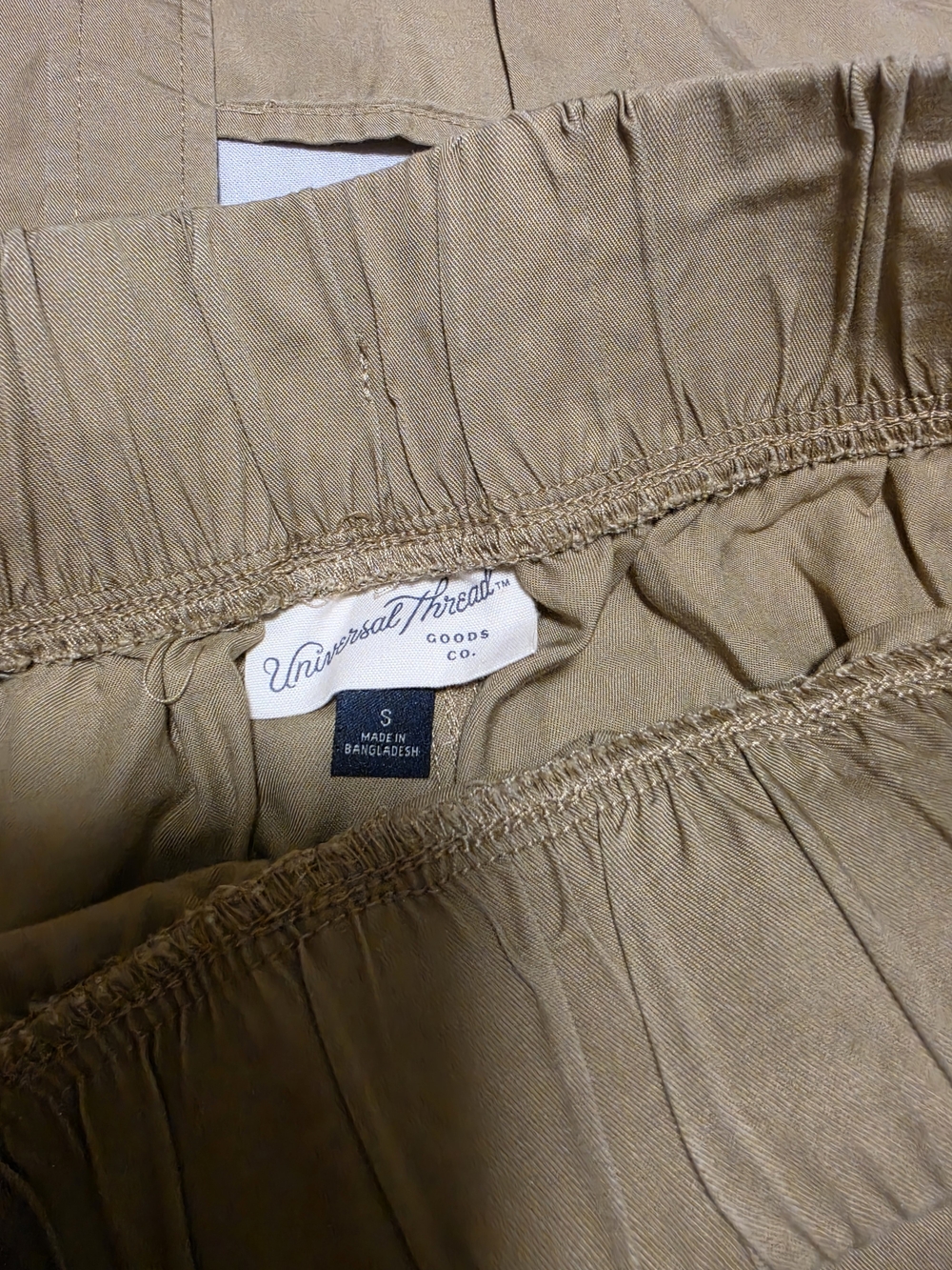 Universal Thread Tan Women's Jogger Pants with Matching Button Up Shirt - Picture 5 of 5
